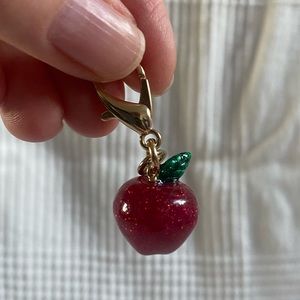 Coach apple bag charm